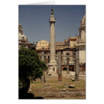 Vista de la columna de Trajan, ANUNCIO 113 Tarjetón