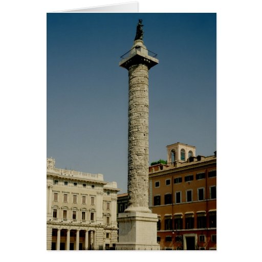 Vista de la columna de Trajan, ANUNCIO 113 Tarjetón