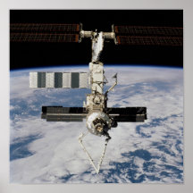 Vista de la estación espacial internacional del es impresiones