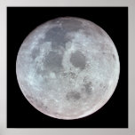 Vista de la luna de Apolo 11 Posters