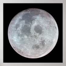 Vista de la luna de Apolo 11 Posters