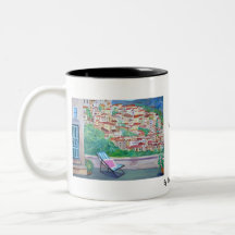Vista de la taza del pueblo de Apricale