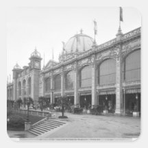 Vista de los Beaux-artes del DES de Palais Calcomanía Cuadradas Personalizada