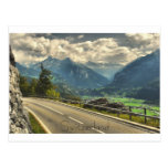 Vista de Meiringen Suiza y montañas suizas Tarjeta Postal