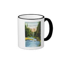 Vista de puente colgante de Capilano # 2 Taza De Café