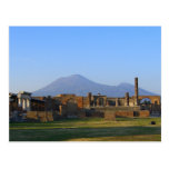 Vista de Vesuvio sobre las ruinas de Pompeya Postales
