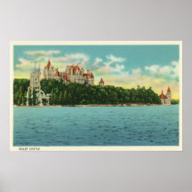 Vista del castillo de Boldt Posters