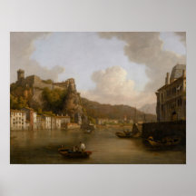 Vista del castillo francés de Pedro Encis Posters