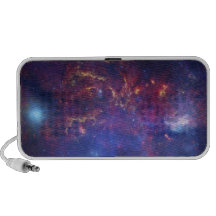 Vista del centro de la galaxia de la vía láctea altavoces de viaje