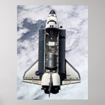 Vista del esfuerzo de la estación espacial interna poster