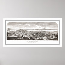 Vista del poster de San Francisco a partir de 1854
