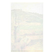 Vista del río de la Sainte-Margarita en el Vicinit Papelería