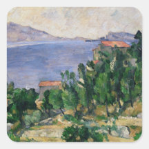 Vista del soporte Marseilleveyre y de la isla Calcomanía Cuadradas