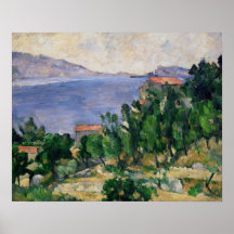 Vista del soporte Marseilleveyre y de la isla Posters