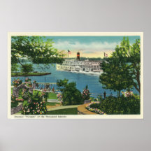 Vista del vapor de Toronto Poster
