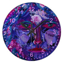Vista - Vision interno magenta y violeta abstracto Relojes
