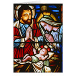 Vitral de Jesús del bebé tarjetas