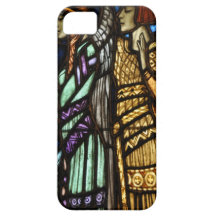 Vitral de Nouveau del arte con ángeles iPhone 5 Case-Mate Protectores