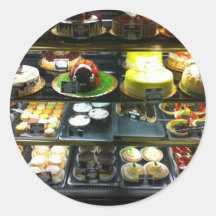 Vitrina del postre pegatina