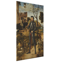 Vittore Carpaccio - caballero joven en un paisaje Impresiones En Lona