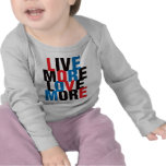 Vive más amor más camisetas