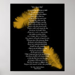 "Vive pluma de oro de su vida" por principal TECUM Posters