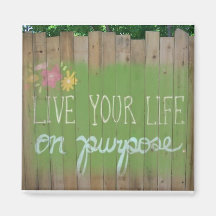 Vive su vida en propósito imanes  