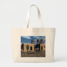 Viviendas y Burro de Adobe Bolsa De Mano