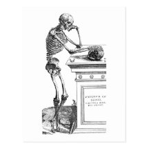 Vivitur Ingenio - esqueleto Tarjeta Postal