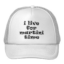 Vivo para el gorra del tiempo de Martini