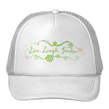 Vivo, risa, jardín gorras de camionero