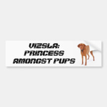 VIZSLA - princesa entre perritos Pegatina De Parachoque