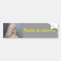 Volante del al del Rubia Etiqueta De Parachoque