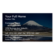 Volcán Parinacotta, Chile Tarjeta Personal