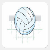 Voleibol 11 calcomania cuadradas