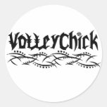 Voleibol de VolleyChick de púas Etiqueta Redonda