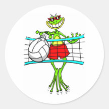 Voleibol divertido pegatinas  