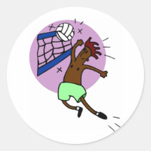 Voleibol divertido pegatinas  
