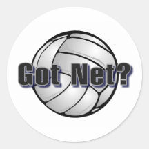 Voleibol neto conseguido etiqueta