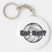Voleibol neto conseguido llavero