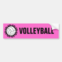voleibol tribal pegatina de parachoque