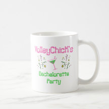 VolleyBride Bachelorette Tazas De Café
