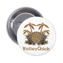 VolleyChick dos Tiki Pin