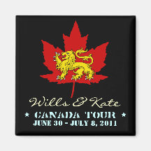 Voluntades e imán del viaje de Kate CANADÁ (negro)