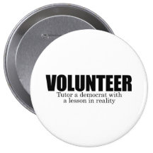Voluntario - Tutor a un demócrata Pin