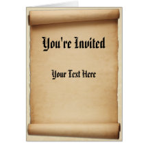 Voluta de la proclamación del pergamino le invitan felicitación