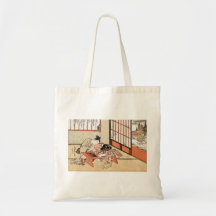 Voluta japonesa fresca del geisha del ukiyo-e del  bolsa de mano