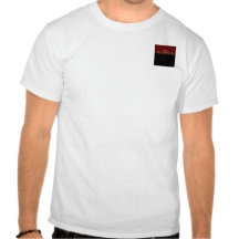 Voluta negra y roja del oro del damasco camisetas