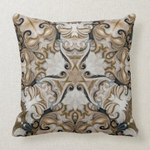 Voluta No.113 de la hoja de Brown Almohada