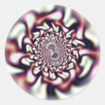 Vórtice 1 del fractal pegatina redonda